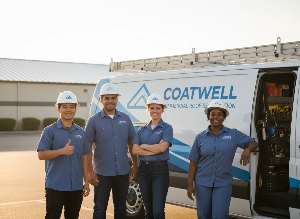 Commercial roof coating company in Dibble, OK