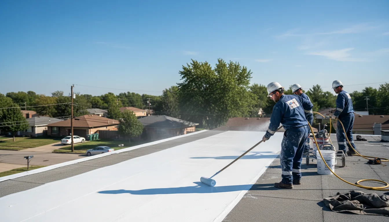 Commercial roof coating in Dibble, OK near me